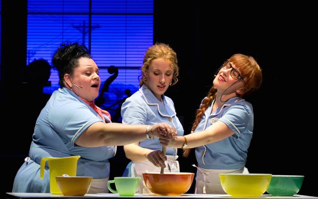 Keala Settle, Jessie Mueller, and Jeanna de Waal in Waitress.